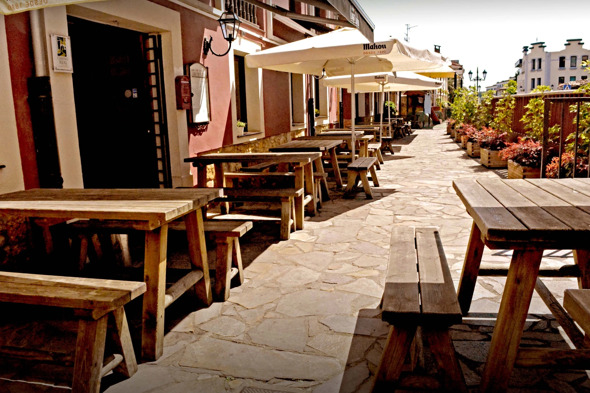 Terraza exterior · Llagar de Colloto