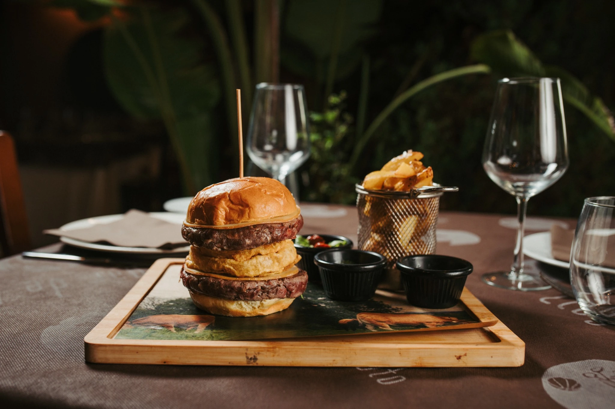 Hamburguesa de buey · Llagar de Colloto